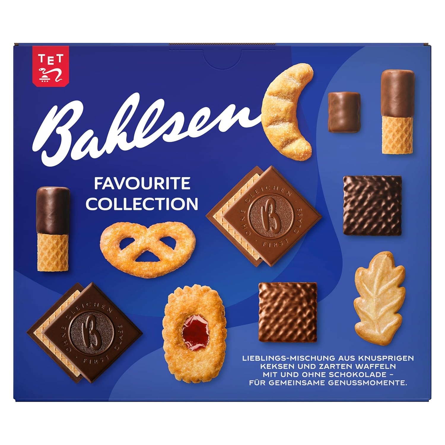 Bahlsen Favorite Collection XL 1 confezione di pasta croccante e mix di wafer con cioccolato al latte e fondente (8 x 227 g/ 1816 g)