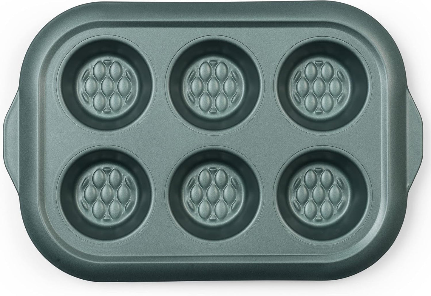 Progress BW09819G2EU7 Shimmer Kollektion, Runde Backform Aus Kohlenstoffstahl Mit Antihaftbeschichtung, Ideal Für Pies, Kuchen, Torten Und Quiches, 28 Cm, Grün Stampi e teglie da forno Naty Shop 30Cm Muffin