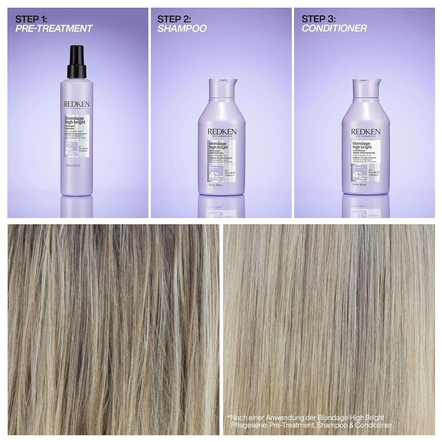 Redken, Shampoo per capelli biondi Naty Shop Doccia e Bagno