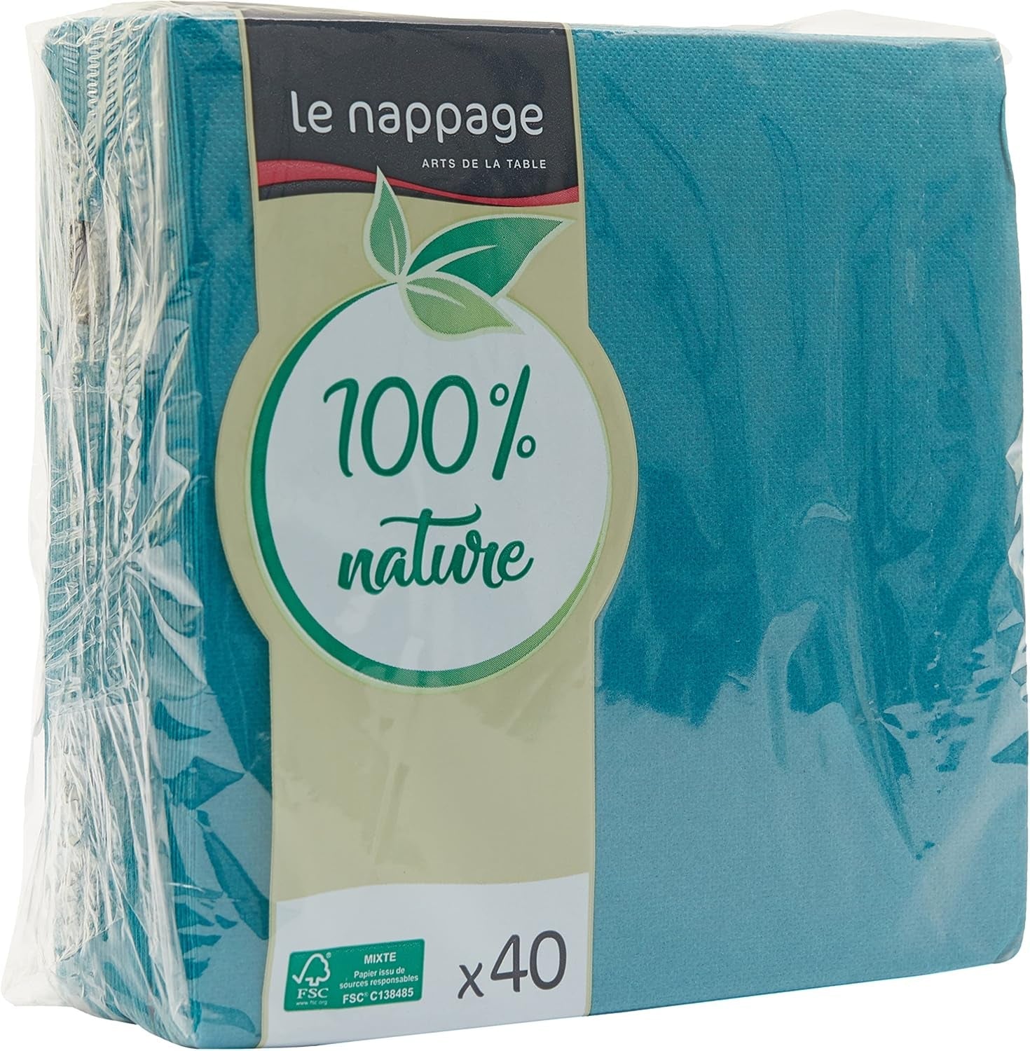 - Tovaglioli di carta Tex Touch - Nero - Tovaglioli certificati Fsc® - Riciclabile e Biodegradabile - Set 40 tovaglioli neri grandi 38 X 38 Cm