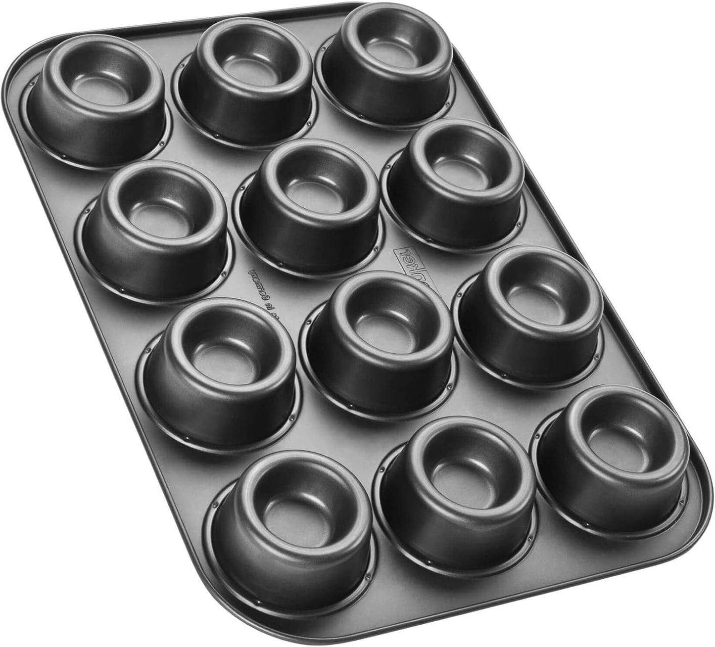 Zenker Cup-Cake-Backblech 12Er Set – Premium Antihaftbeschichtung, Für Perfekte Cupcakes, 385X265X30Mm, Hitzebeständig Bis 230°C Stampi e vassoi per cuocere Naty Shop