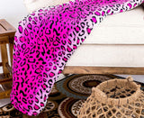Home Must Have Queen/King Zebra Giraffa Safari Stampa animalier Per tutte le stagioni Coperta super morbida e calda per divano Misura letto Poliestere rosa Trapunte e trapunte leopardate rosa Naty Shop