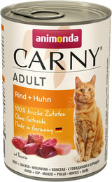 animonda Carny Adult Savory Variety (12 x 400 g), alimento umido per gatti adulti, alimento umido con ingredienti al 100% di carne fresca, senza cereali e senza zucchero