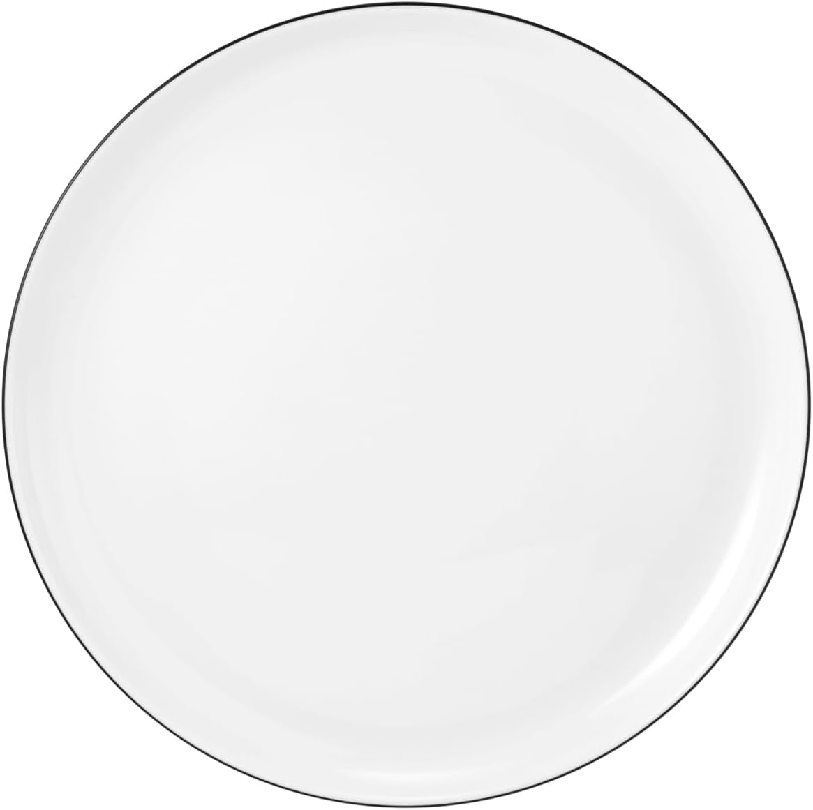Servizio tavola Seltmann Weiden 001.737148 Lido - 6 Piatti Piani + 6 Sottopiatti - 12 Pezzi - Black Line