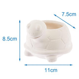 Baker Ross FX594 Fioriere in ceramica tartaruga - Confezione da 2, dipingi la tua fioriera