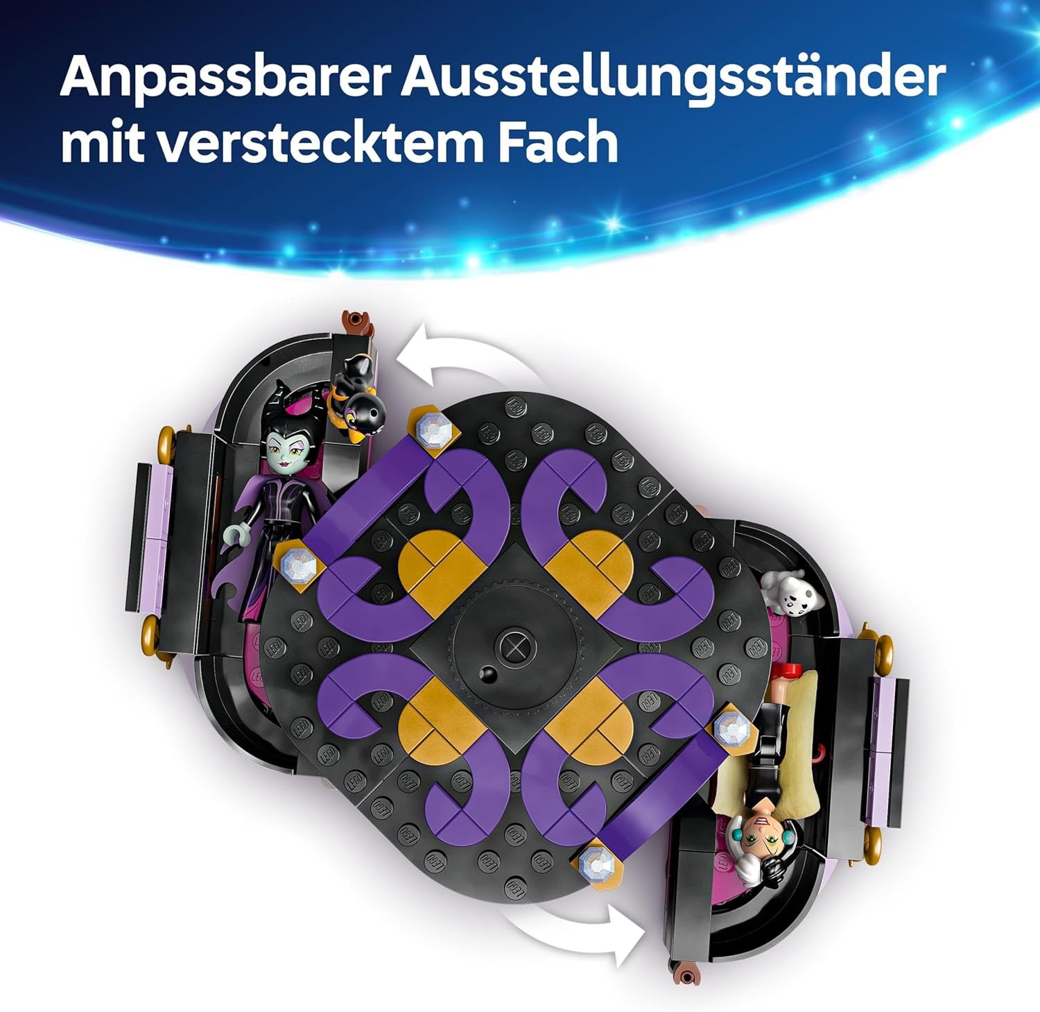 LEGO € Disney Villains I vestiti di Malefica e Crudelia De Mon - Giocattolo per ragazzi e ragazze da 9 anni - Incl. 2 mini bambole e 2 personaggi di animali - Regalo di compleanno per i fan 43262 Set da costruzione Acquista dal negozio LEGO