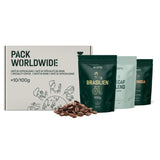 Selezione di caffè in grani Incapto nel mondo | Selezione di 10 origini da tutto il mondo | Caffè speciale | 100% Arabica | Ideale come set regalo per il caffè | Per gli amanti del caffè | 10 confezioni da 100 g