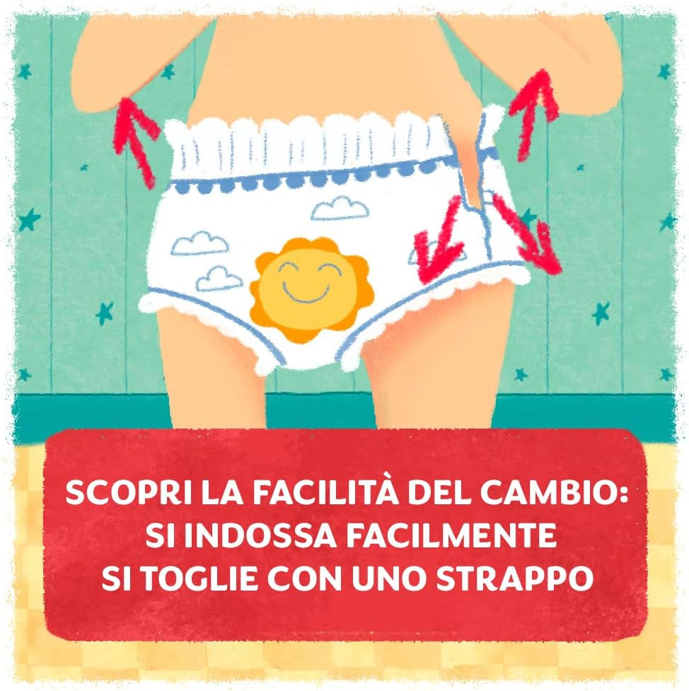 Pannolino Pampers Sole e Luna Maxi, taglia 4 (8-15 kg), 60 pannolini