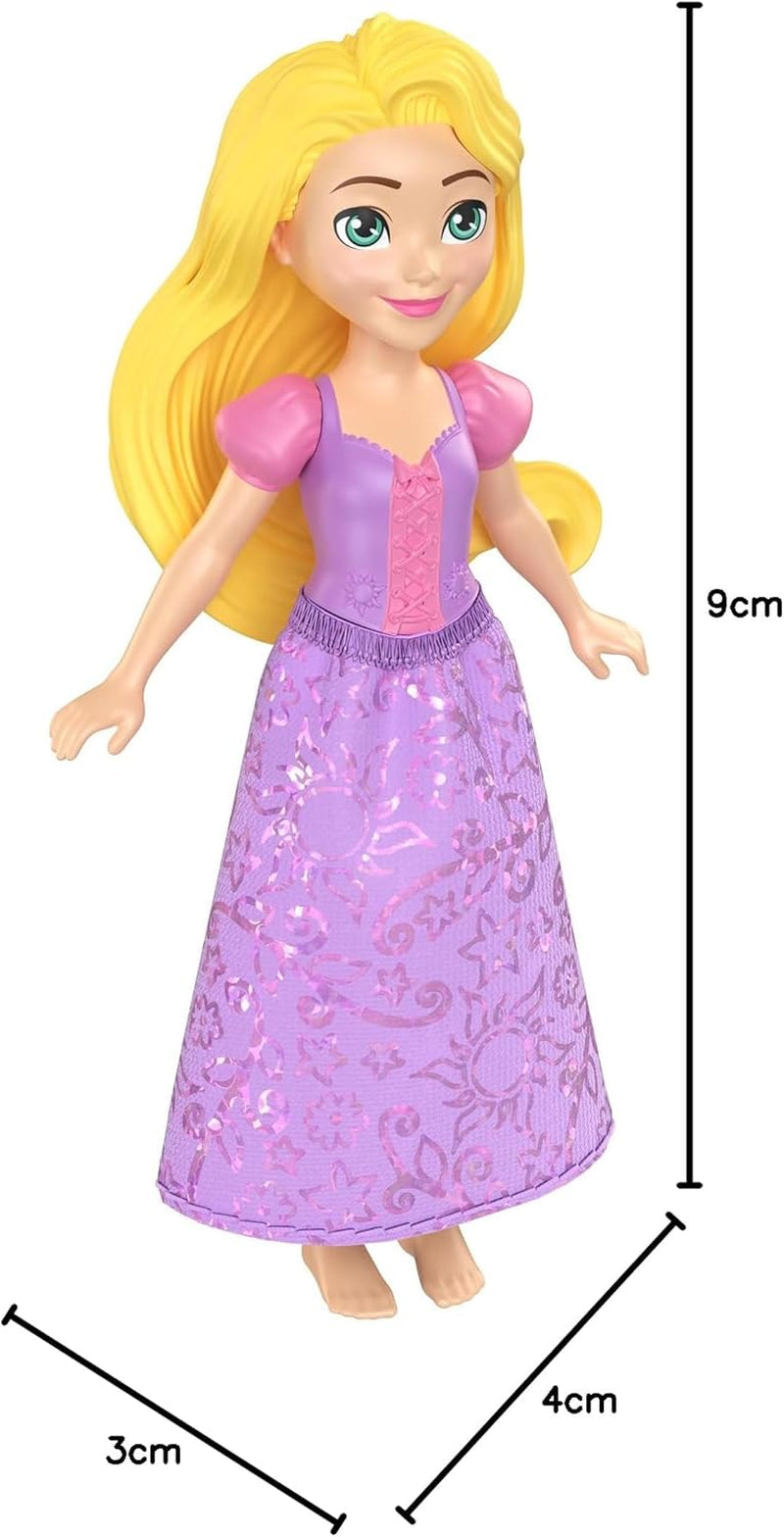 Principesse Disney – HLW 70 – Bambola articolata 9 cm – Rapunzel – Personaggio