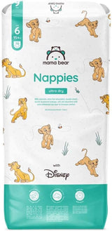 Mama Bear Disney Pannolini Ultra Dry Taglia 4 (8-14kg), Bianco, 84 Pezzi (1 Confezione) Naty Shop Taglia 6 (15+kg) Confezione Singola