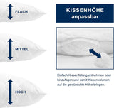 Cuscino Irisette Noblesse - Made in Germany - Cuscino sfoderabile in puro cotone, 80 X 80 cm, cuscini standard Naty Shop certificato Oeko-Tex