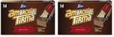 Cialde al cioccolato fondente Tirma 70% cacao | Senza zuccheri aggiunti | Adatto per diete cheto | Basso contenuto di carboidrati | Per diabetici Confezione multipla di wafer al cioccolato | 3 pezzi | 64,5 g