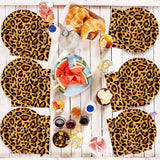 Motivo leopardato Party Geschirr Kindergeburtstag Deko Geburtstag Party Geschirr Dschungel Pappteller Becher Servietten Babyparty Tischdeko Set