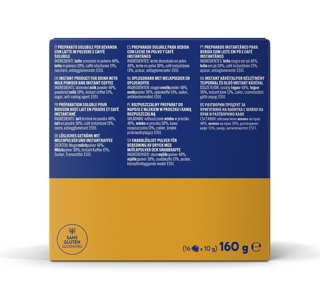 Caffè Borbone Café au Lait - 64 Kapseln - Lösliches Pulvergetränk mit Milchpulver und Instantkaffee - Compatibile con Kaffeemaschinen der Marke Nescafè®* Dolce Gusto®*