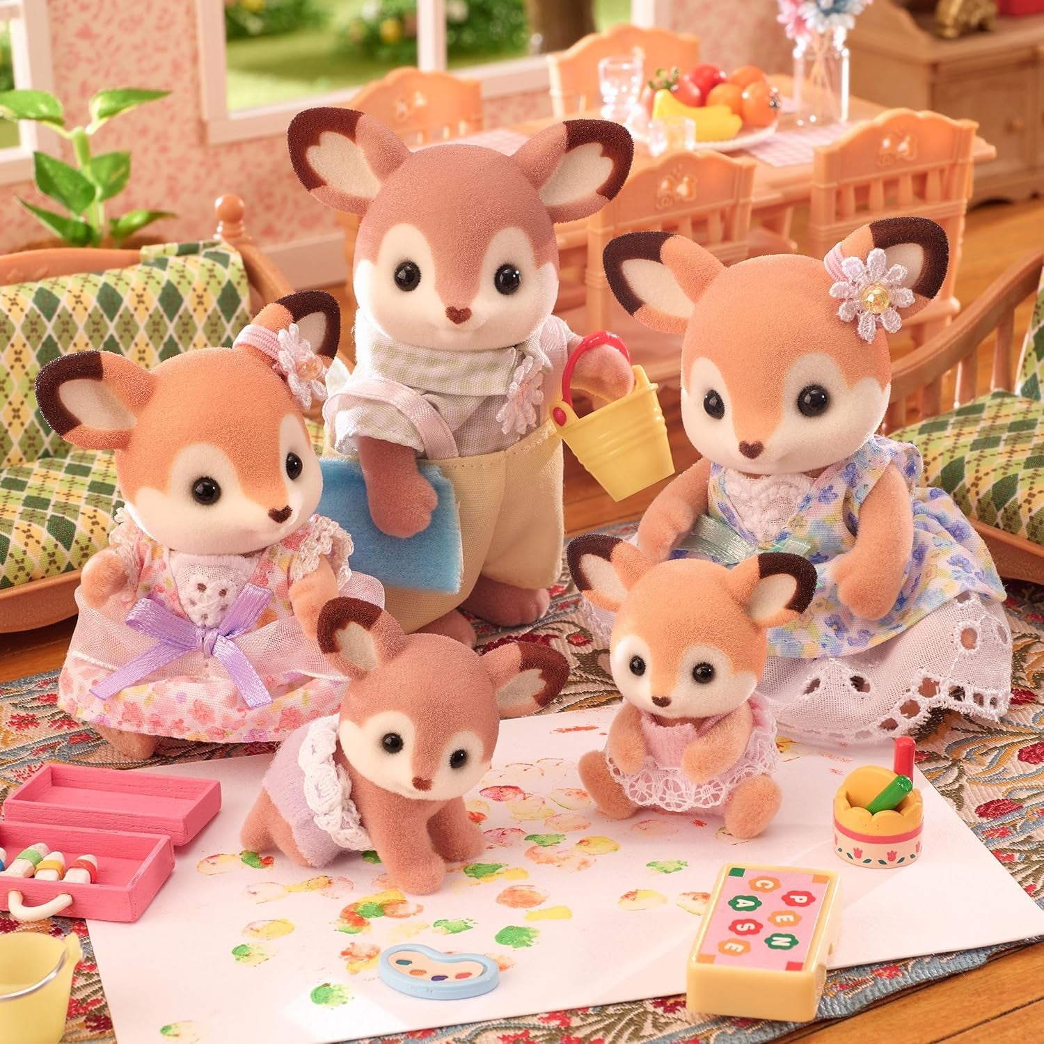 Sylvanian Families 5800 Gemelli Cervi, Set da Gioco con Animali, Figure di Animali della Foresta, Giocattolo per dai 3 anni in su