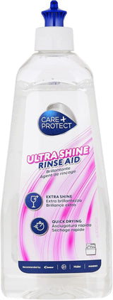 CARE + PROTECT- Brillantante Universale Extra Brillante per lavastoviglie / Per tutte le lavastoviglie / Asciugatura rapida / Detersivi Cucina 500 ml Naty Shop Brillantante universale