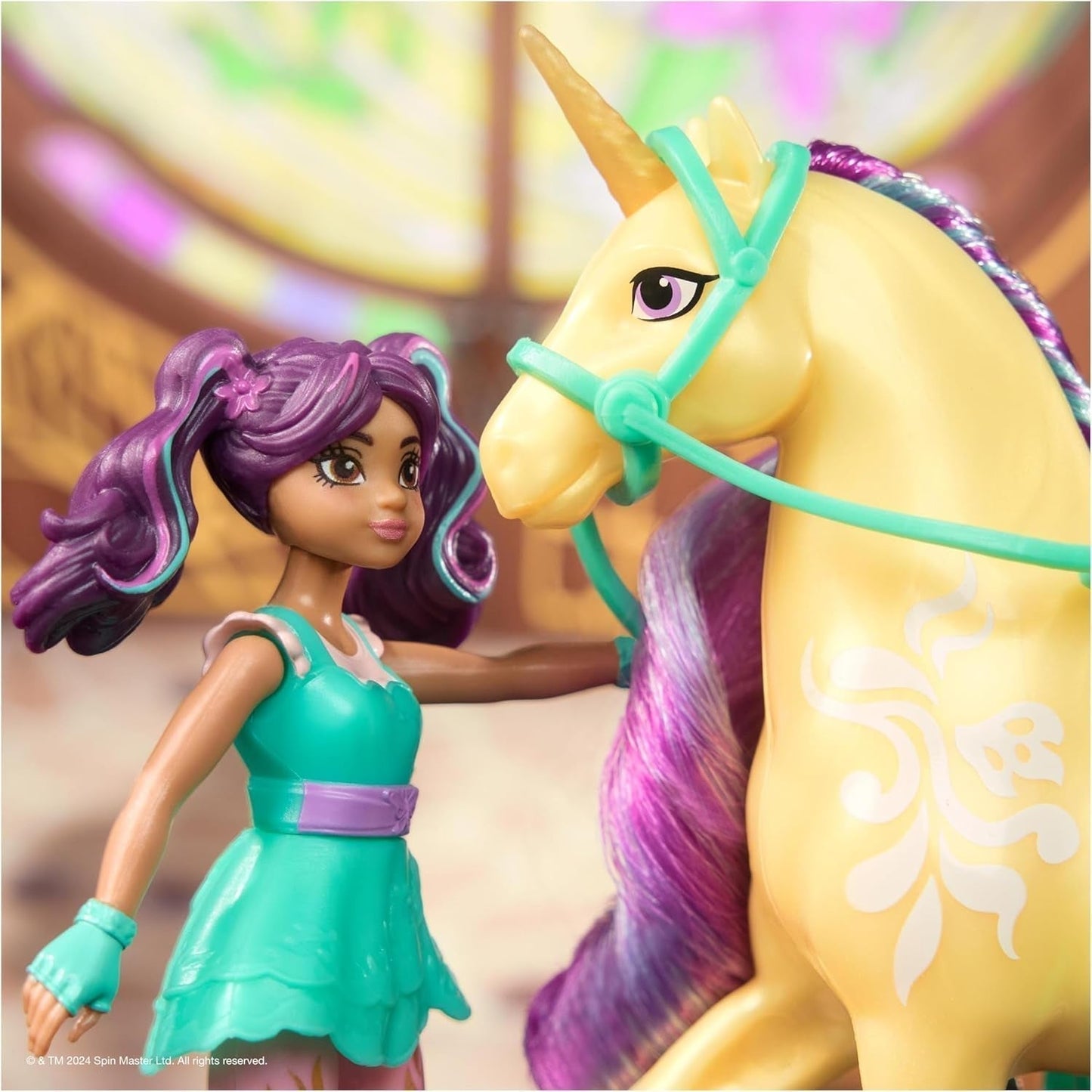 Unicorn Academy AVA e Unicorn Leaf Set - Personaggi originali alti circa 12 cm della popolare serie Netflix Con due accessori e spazzole per capelli Per giochi di ruolo fantasiosi, per bambini dai 4 anni in su Action figures Naty Shop