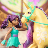 Unicorn Academy AVA e Unicorn Leaf Set - Personaggi originali alti circa 12 cm della popolare serie Netflix Con due accessori e spazzole per capelli Per giochi di ruolo fantasiosi, per bambini dai 4 anni in su Action figures Naty Shop