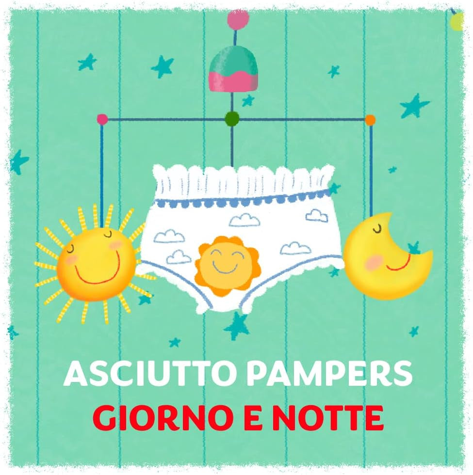 Pannolino Pampers Sole e Luna Maxi, taglia 4 (8-15 kg), 60 pannolini