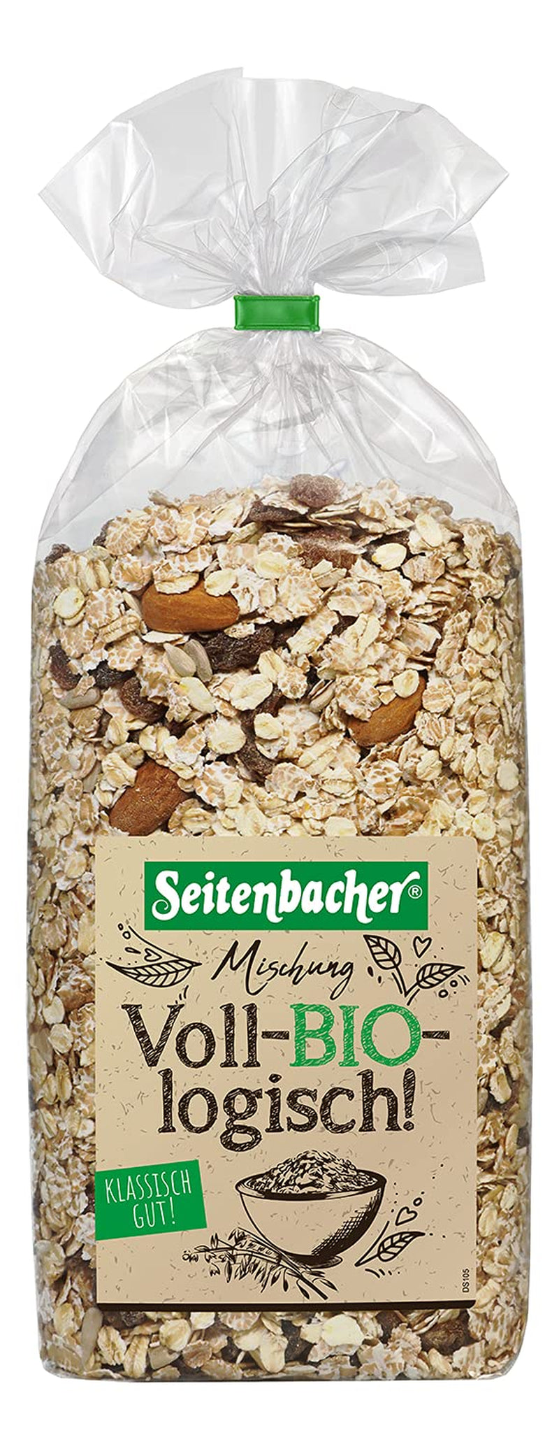 Seitenbacher Bio Müsli Voll-Biologische Mischung I Ohne Zugesetzten Zucker I Ohne Zugesetztes Fett I (1 X 750 G) Cereali Naty Shop 1