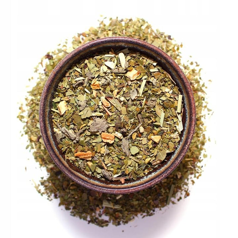 Cannabis originale brasiliana 50 g ● Tè Yerba Mate con farina di canapa e salvia ● Tè Mate dalle foglie di Mate ● Scorza di limone e citronella ● Tè Yerba Mate sfuso in foglie 50 g
