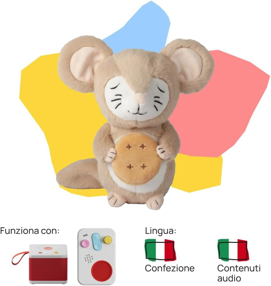 Peluche - Tutti a Nanna con Oscar! - Storie e fiabe sonore per bambini dai 10 mesi - Da ascoltare con le storie, versione italiana Jucarii Bebe Naty Shop