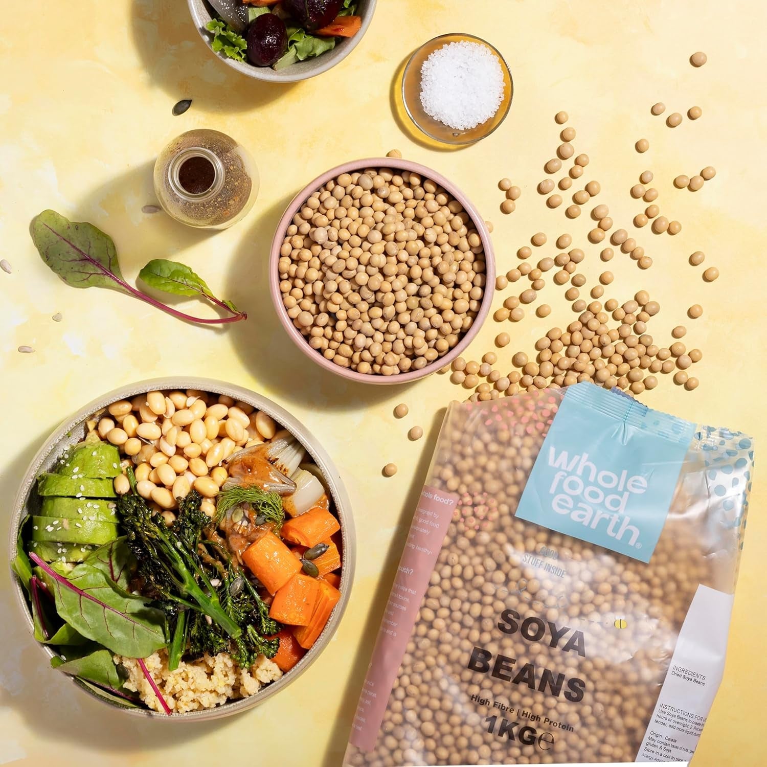 Wholefood Earth soia - non OGM - naturale - vegano - senza latticini - senza zuccheri aggiunti 1 kg