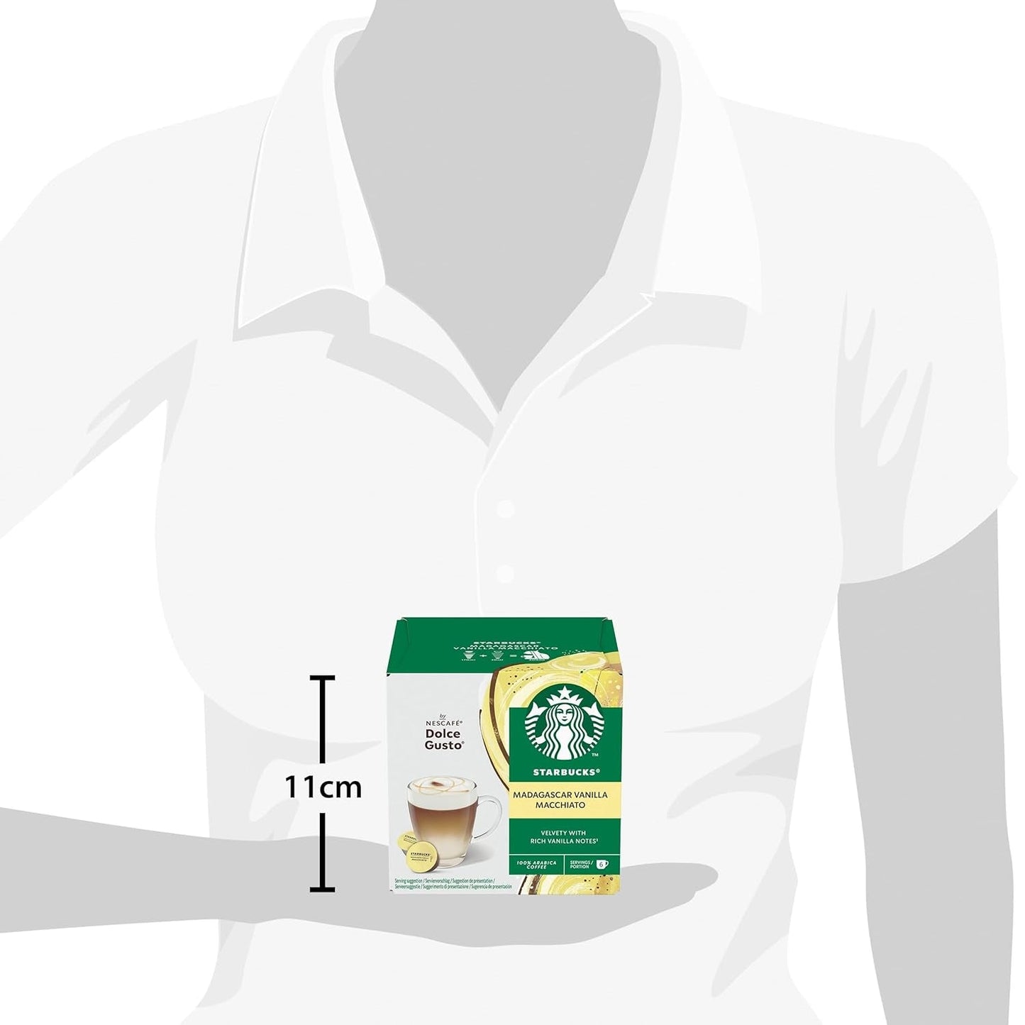 STARBUCKS Vanilla Macchiato di Nescafé Dolce Gusto Kaffeekapseln 6 x 12 (72 Capsule)