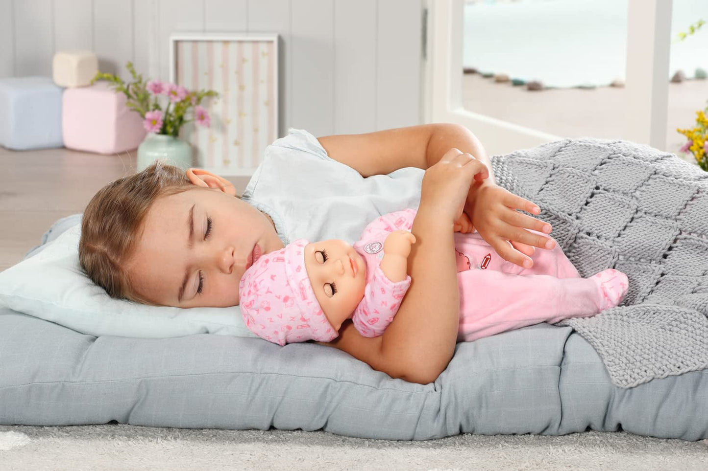 Annabell Piccola bambola morbida Annabell 36 cm, con corpo di stoffa e occhi assonnati, 36 cm, 709870 Zapf Creation