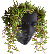 Notakia Fioriera sfaccettata da parete per interni ed esterni con drenaggio per piante grasse, cactus e piccole piante, decorazione domestica unica, regalo per amici e familiari