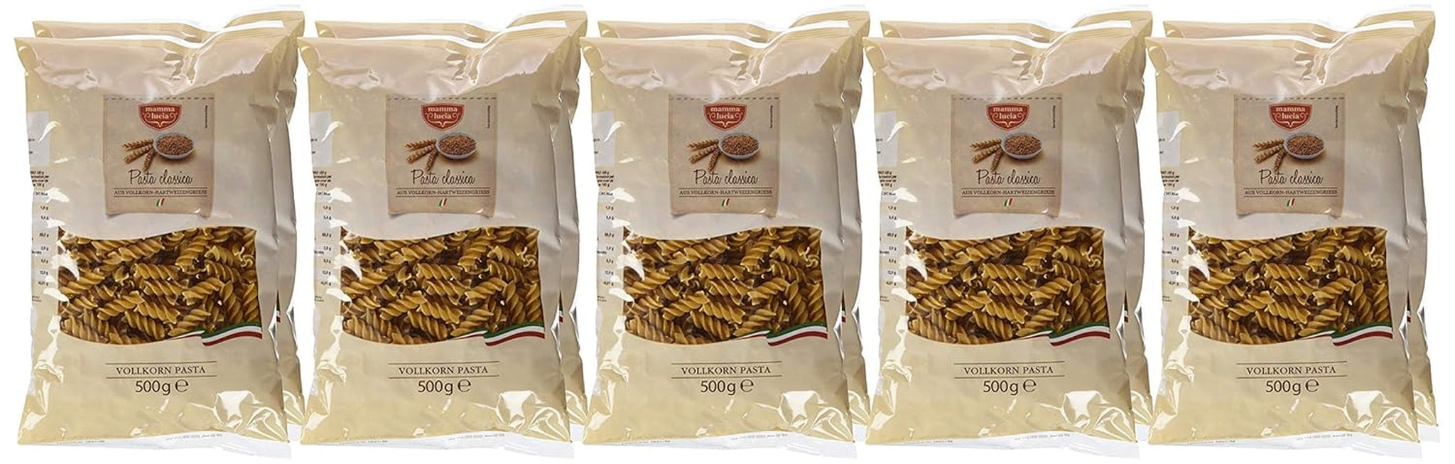 Spirali di pasta integrale, conf. da 10 (10 x 500 g)