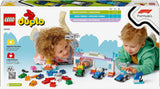 Auto da corsa del team F1 LEGO DUPLO Town con piloti, giocattolo da costruzione per tutta la famiglia, esperienza di gioco fantasiosa, regalo di compleanno per bambini, ragazzi e ragazze a partire da 2 anni 10445 Set da costruzione Besuche den LEGO-Store