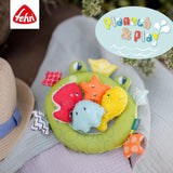 Rete da bagno a forma di rana Fehn - Giocattolo da bagnetto per vasca da bagno - Gioco acquatico galleggiante per un gioioso divertimento in bagno - Giocattolo da bagno per neonati e bambini da 0+ mesi Baby Toys Naty Shop