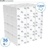 Carta igienica Kleenex a foglio singolo 8408, carta igienica a 2 veli in confezioni sfuse, realizzata con carta certificata FSC, 36 confezioni x 200 fogli (7.200 fogli)