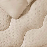Piumino Night Lark senza fodera, 4,5 Tog, King Size, collezione Tufted Dot, biancheria da letto di lusso, ipoallergenico, lavabile in lavatrice, caldi piumini e trapunte color sabbia Naty Shop