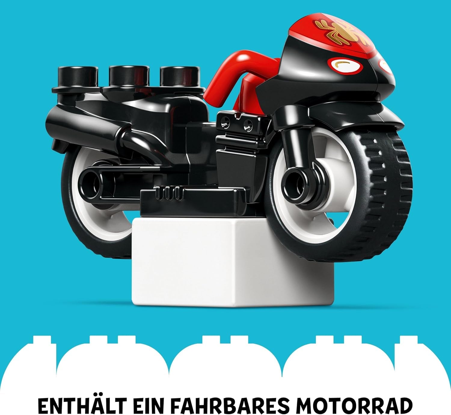 LEGO DUPLO Marvel Spins Avventura in moto, Playset Fantasy per la serie TV Spidey e i suoi super amici, giocattolo educativo da costruire e ricostruire per bambini dai 2 anni in su 10424 Set da costruzione Besuche den LEGO-Store