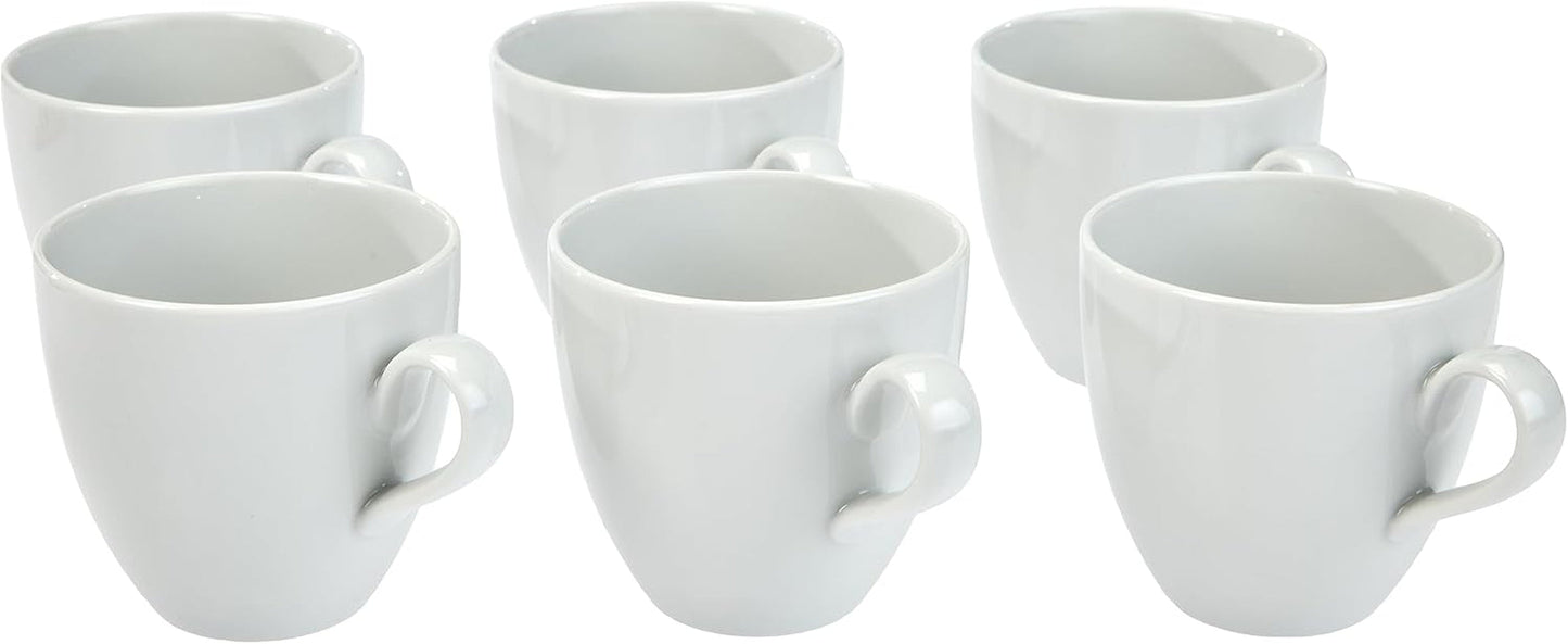 Alessi SG53/87 'Mami' Kaffee-Obertasse 6 Stück aus white Porzellan 8.0 cm Durchmesser