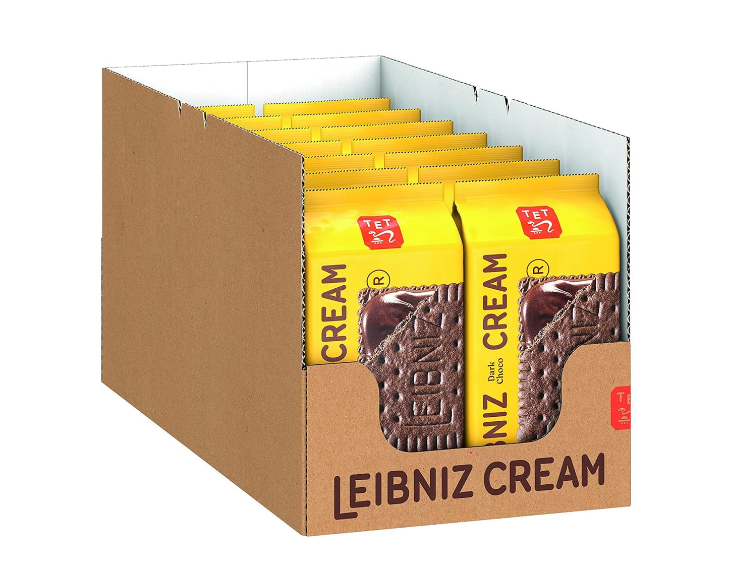 Biscotti Croccanti Con Crema Di Cacao E Cioccolato Fondente, Confezione Da 14, Per Conservazione O Vendita (14 X 190 G)