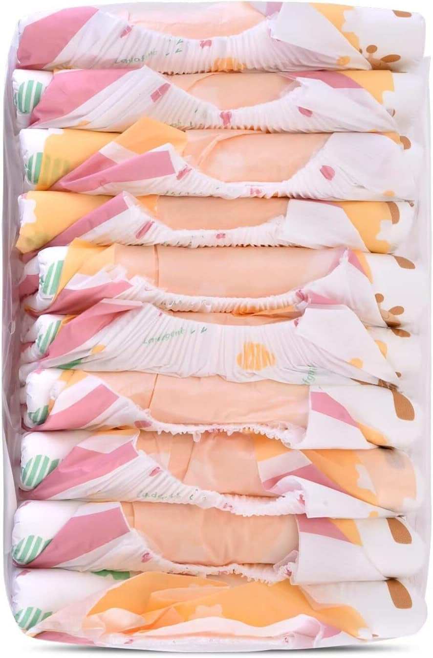 Landofgenie Pannolini Slip-On per adulti per la notte, 10 pezzi