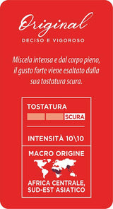 Caffè Mauro Torrefazione Kaffee Kompostierbare Pods, Recyclebare Verpackung, Original Mischung - 100 pezzi - Intensità 10/10 - Compatibile con sistema ESE Tamponi in carta 44 mm