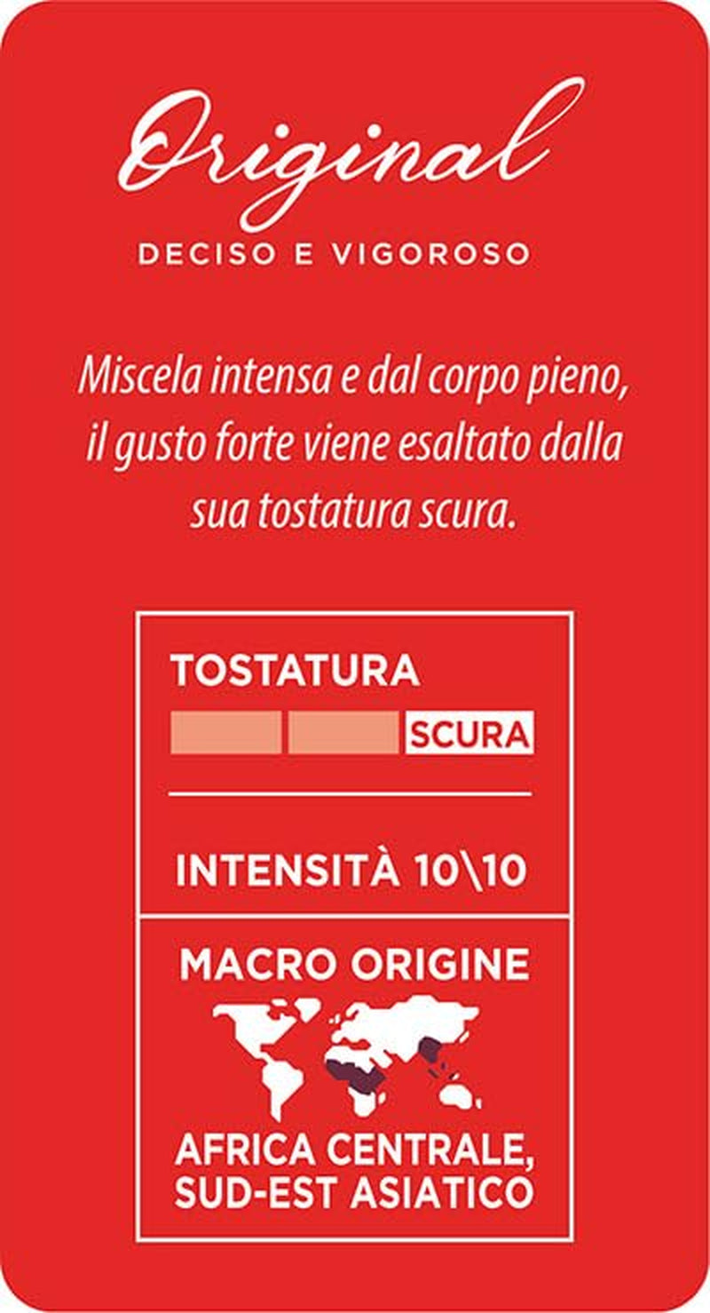 Caffè Mauro Torrefazione Kaffee Kompostierbare Pods, Recyclebare Verpackung, Original Mischung - 100 pezzi - Intensità 10/10 - Compatibile con sistema ESE Tamponi in carta 44 mm
