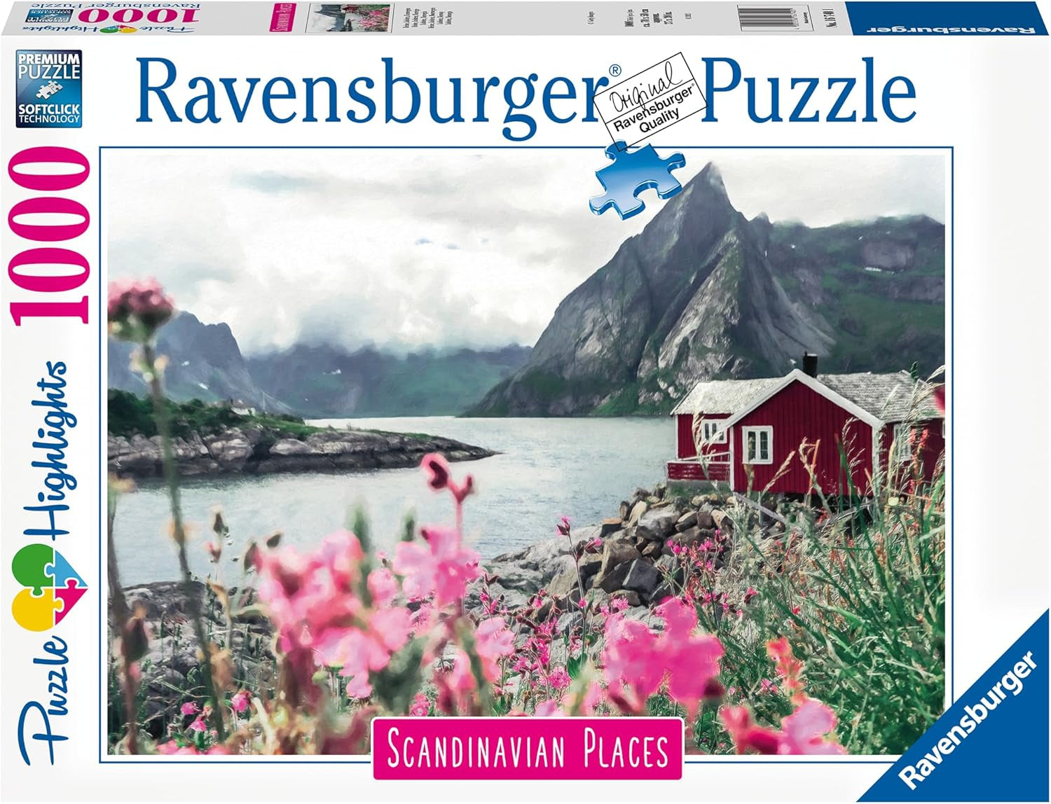 Ravensburger Puzzle Scandinavian Places 16740 - Reine, Lofoten, Norvegia - Puzzle da 1000 pezzi per adulti e bambini sopra i 14 anni Puzzle Naty Shop
