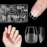 Unghie finte corte Ballerina 120 pezzi Colla su 12 misure Unghie artificiali corte Gel morbido Copertura completa Punte per unghie per unghie corte in gel S