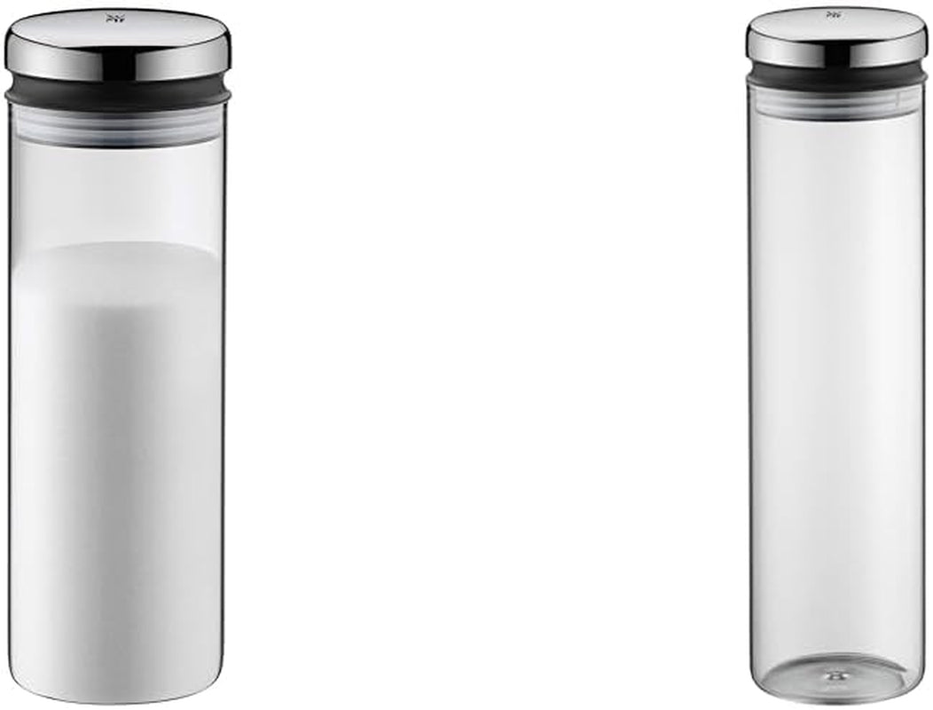 WMF Depot Barattolo per la conservazione in vetro 1,5 L Altezza 28,5 cm Barattolo per la conservazione con coperchio e Barattolo per la conservazione in vetro Depot 2 L Altezza 36 cm Barattolo per la conservazione con coperchio Scatole per la conservazione degli alimenti Naty Shop Confezione di barattoli in vetro da 2 L