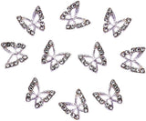 10 Pezzi Lega Farfalla Ciondoli per Unghie Metallo Pietre Ciondolo per Nail Art per Diamanti Unghie Gemme Gioielli per Unghie Decorazioni artistiche Creazione di Gioielli per Unghie