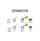 Tè verde Umami Bio Genmaicha dalle culture giapponesi, 100g - Foglie di tè con riso fritto -