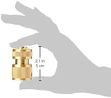 Silverline 196506 Attacco rapido in ottone con arresto dell'acqua, filettatura interna da 1/2".