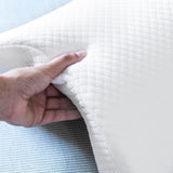InnovaGoods - Cuscino cervicale viscoelastico per coppia, Design ergonomico per il relax di coppia, Memory foam per alleviare la pressione, Rivestimento sfoderabile, Bianco, 36 x 12,5 x 30,5 cm, Memory foam