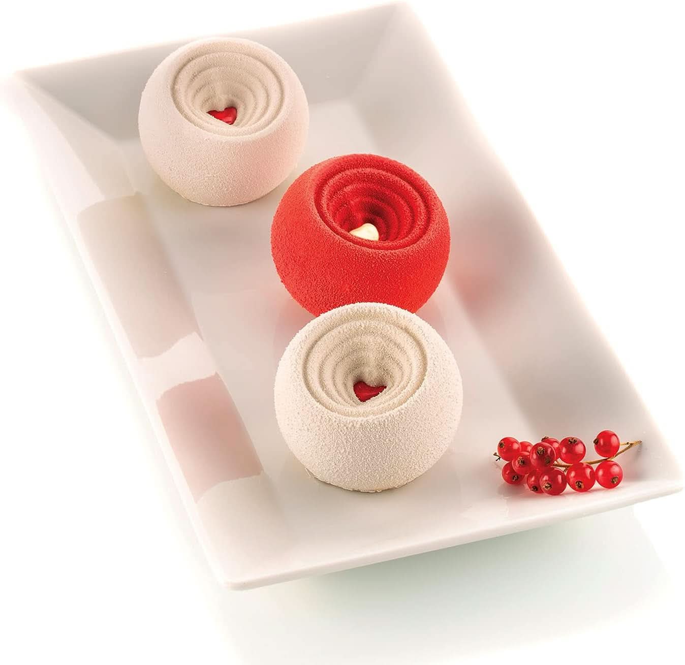 Silikomart, Stampo per Torte Tartufo in silicone, 8 Porte Singole, Ø 62 H 52 mm Cucina Naty Shop Coccola