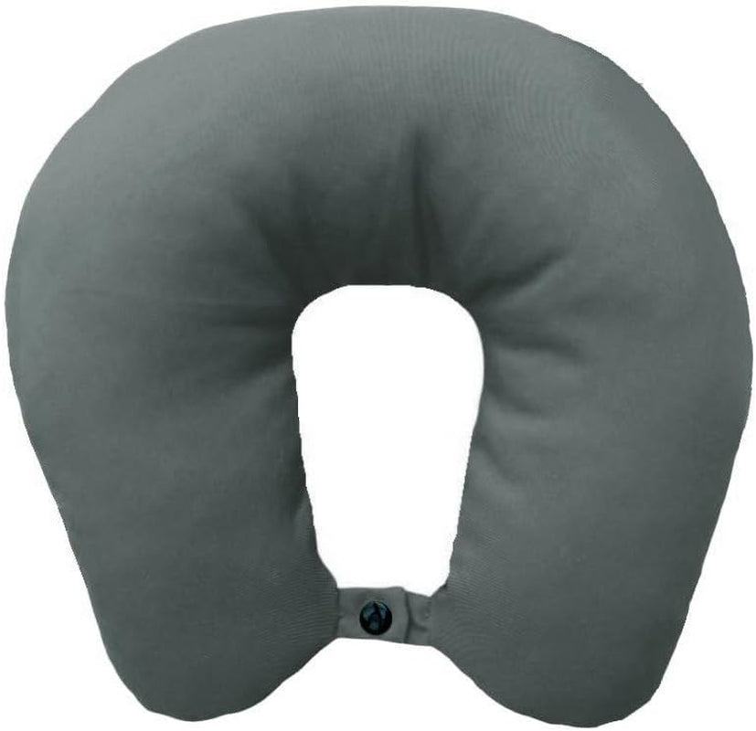 Lemos Home Cuscino per il collo con imbottitura in microfibra, cuscino di supporto per il collo, comodo cuscino da viaggio per aereo, auto, ufficio, ideale per campeggio, vacanze e gadget da viaggio (verde menta)